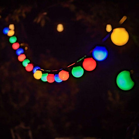 Vòng hoa đèn LED nhiều màu 6 m với 40 đèn cho trang trí bên trong và ngoài trời, phù hợp cho một bữa tiệc, sinh nhật, một đám cưới