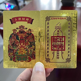 Mua Kim Bài Ngũ Lộ Thần Tài Plastic