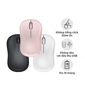 Chuột Không Dây Wireless M220 Silent Không Tiếng Ồn