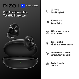 Tai Nghe Bluetooth Nhét Tai Thông Minh Dizo GoPods D - Hàng Chính Hãng