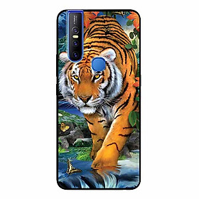 Ốp Lưng in cho Vivo V15 Mẫu Nền Hổ Mẫu 1 - Hàng Chính Hãng