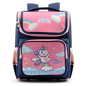 Balo chống gù bé gái Mr.Vui BLCG925 cho học sinh lớp 1-3 (40 x 30 x 16 cm)