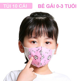 Khẩu trang cho bé, Khẩu trang trẻ em bé trai và bé gái nhiều họa tiết 0-12 tuổi bảo vệ đường hô hấp cho bé – SM017