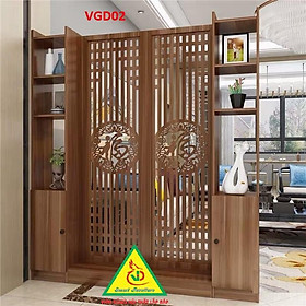 VÁCH NGĂN PHÒNG KHÁCH , NHÀ BẾP TỦ KỆ TRANG TRÍ KIÊM VÁCH NGĂN VGD02 - Nội thất lắp ráp Viendong Adv