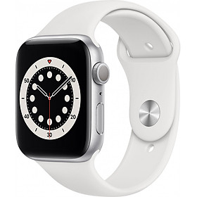 Đồng Hồ Thông Minh Apple Watch Series 6 GPS Only Aluminum Case With Sport Band (Viền Nhôm & Dây Cao Su) - Nhập Khẩu Chính Hãng