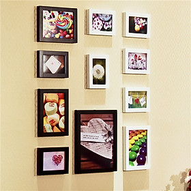 Bộ 11 khung ảnh treo tường phòng ngủ KA1101 Miễn phí phụ kiện.