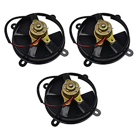 3x 6" D152mm 5-blade 12V Radiator Thermo Cooling Fan For 150cc ATV Buggy Black