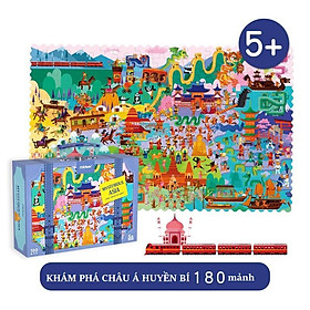 Bộ xếp hình vali 180 mảnh Du Lịch Muôn Nơi chính hãng Mideer Travel Around The World có 4 mẫu cho bé lựa chọn