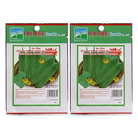 Bộ 2 Gói Hạt Giống Dưa Leo F1 PN-636 Phú Nông (27 Hạt / Gói)