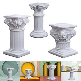 Roman Pillar Statue Pedestal Candlestick Stand Sculpture Table Garden Decor