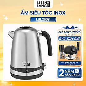 Mua Ấm siêu tốc LEBENLANG 1.8 lít bằng inox 304 có LED hiện nhiệt độ  LBE2662 - hàng chính hãng