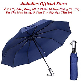 Mua Ô tự động có nút đóng mở - Ô che nắng che mưa  Dù gấp gọn phủ lớp chống tia UV - Chính hãng dododioS