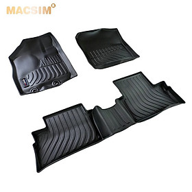 Thảm lót sàn xe ô tô Toyota Raize 2022 Nhãn hiệu Macsim chất liệu nhựa TPE cao cấp màu đen