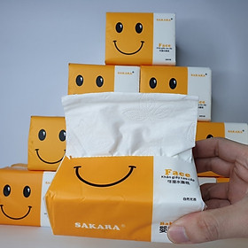Thùng 30 Gói Giấy Ăn Sakara XM - Giấy 4 Lớp Siêu Dai - Không Bở Khi Gặp Nước, Không Có Bụi Giấy