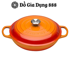 Nồi Chảo Gang Chống Dính LE CREUSET Gourmet Profitopf Evo, Size 30cm, Dung Tích 3,2L, Dẫn Nhiệt Tốt, Nhập Pháp