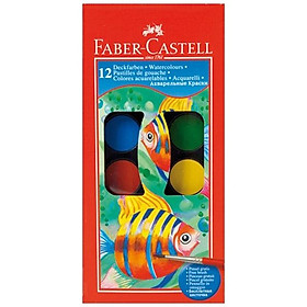 Khay Màu Nước -12 Bánh Màu 125011 Faber Castell