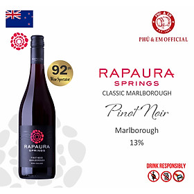 Rượu Vang Đỏ New Zealand Rapaura Springs Classic Marlborough Pinot Noir