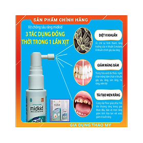 [HN-Hàng Chính Hãng] Xịt Chống Sâu Răng MIDKID Cho Bé Từ 1 Tuổi, An Toàn Nuốt Được - 30ml