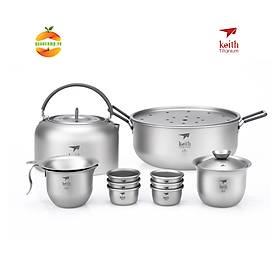 Bộ ấm pha trà Titanium Tea Set KEITH Ti3900