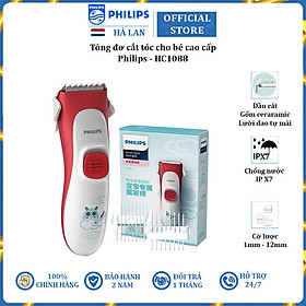 Tông đơ cắt tóc cho bé thương hiệu cao cấp Philips HC1088 - Hàng Nhập Khẩu