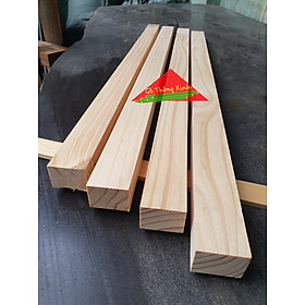 Mua Combo 4 thanh gỗ thông vuông 3x4cm  dài 80cm được bào láng 4 mặt  làm kệ  chân bàn  làm trụ  khung sườn