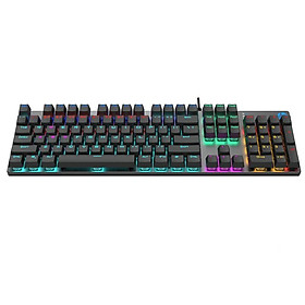 Bàn Phím Cơ 20 Triệu | Top bán chạy Lazada Shopee Sendo Tiki 8 Bàn phím cơ blue switch GK400F cực chuẩn - hơn 20 chế độ led tùy chỉnh (đen bạc)