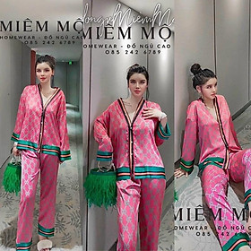 Bộ Đồ Mặc Nhà ️Đồ Ngủ Pijama Lụa Cao Cấp Siêu Mát Mềm Mịn - ELSA