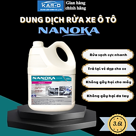 Dung dịch bọt rửa xe Nanoka dung tích 4L