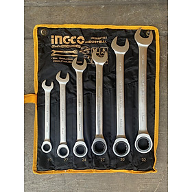 Mua BỘ 6 CỜ LÊ MIỆNG VÒNG HAI CHIỀU (19MM-32MM) INGCO HKSPAR1061 - HÀNG CHÍNH HÃNG