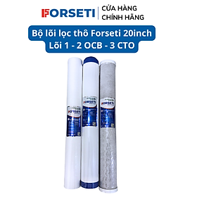 Hình ảnh Bộ 3 lõi lọc thô đầu nguồn 20inch Forseti - Hàng nhập khẩu