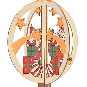 3D Wooden Christmas Xmas Tree Hanging Home Party Ornaments Decorations