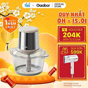 Mua Máy xay thịt thực phẩm đa năng MG20M-WH01A Gaabor công suất 300W cối thủy tinh 4 lưỡi dao sắc bén - Hàng chính hãng