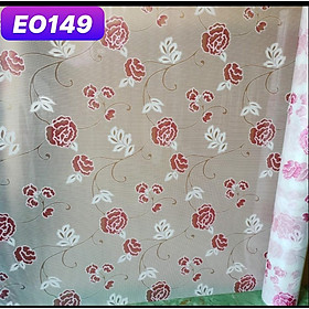 Mua 5M Giấy Dán Kính Họa Tiết hoa nhiều cánh đỏ Không Cần Keo -  Khổ 0.45m