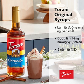 Siro Pha Chế Vị Quế Torani Classic Cinnamon Syrup 750ml Mỹ