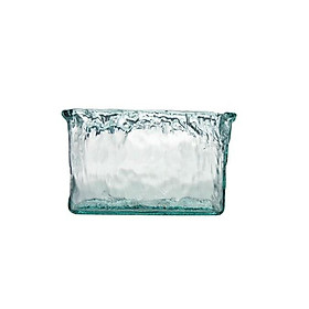 Mua Item V6305 - Bình hoa thủy tinh tái chế VSM FLORERO PANDORA RECT - chiều cao 20cm