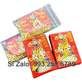 Mua Gạo Vàng Thần Tài   Thờ Cúng Ban Thần Tài - có loại Hộp Và Loại Túi