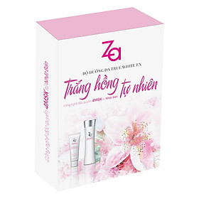 Hộp Dưỡng Da Trắng Hồng Tự Nhiên Za True White Essence Lotion (150ml) & Foam (100g) 95574D