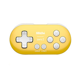 Tay cầm chơi game 8BitDo Zero 2 Bluetooth Gamepad Tương thích với Nintendo Switch Windows Android-Màu vàng