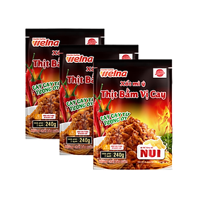 Combo 3 Gói Xốt Mì Ý Nisshin Hương Vị Thịt Bằm Vị Cay - Nisshin Seifun Welna Shop