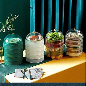 Lồng Bàn Đậy Thức Ăn Thông Minh Nhiều Tầng - Nắp Đậy Thức Bằng Lưới Thông Thoáng Không Gỉ Siêu Bền