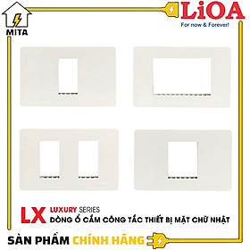 Mặt Chứa Module Ổ Cắm Công Tắc Âm Tường LiOA Luxury Series