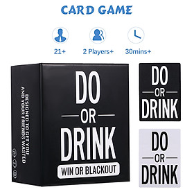 Do or Drink Game Card Win or Blackout Games for Adult Party Game Night College Camping Birthday Party