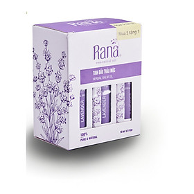 Combo 6 Chai TINH DẦU THẢO DƯỢC OẢI HƯƠNG Lavender_Rana (10ml x 6)
