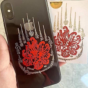 Miếng dán hồ ly tình duyên 9 đuôi đẹp lung linh, Thái Lan, phù hợp dán điện thoại