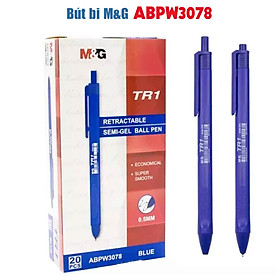 Hộp 20 cây ️ Bút Bi ABPW3078B (ngòi 0.5mm) thân tam giác (TR1)