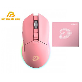 Mua Bộ Chuột Không Dây Dareu Em901 Pink RGB Và Bàn Di Chuột ESP108 Pink - Hàng Chính Hãng