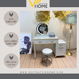 Mua Bàn trang điểm  bàn phấn kèm gương tích hợp đèn LED kèm nút cảm ứng thông minh và ngăn kéo để đồ tện lợi BTD-00147