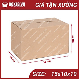 Mua 15x10x10 Combo 50 hộp Carton đóng gói hàng giá tại xưởng