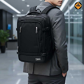 Balo du lịch cỡ lớn Leader Pro đa năng Xbags XB2010 màu đen đựng laptop 17 inch cao cấp