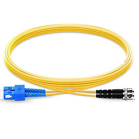 Cáp nhảy quang Single mode Duplex Fiber Ugreen 80323 dài 3M SC-ST Màu vàng NW227 hàng chính hãng